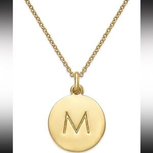 Kate Spade New York Initial Pendant Necklace M Gold